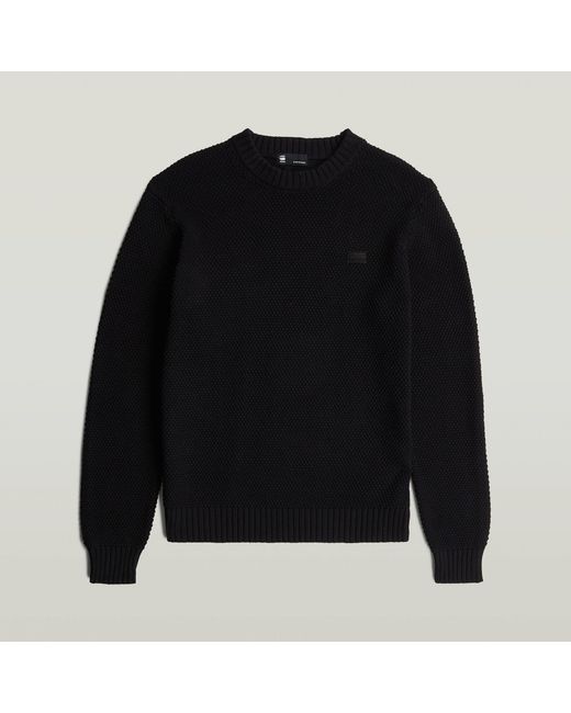 Pull Honey Comb Structure G-Star pour homme en coloris Black