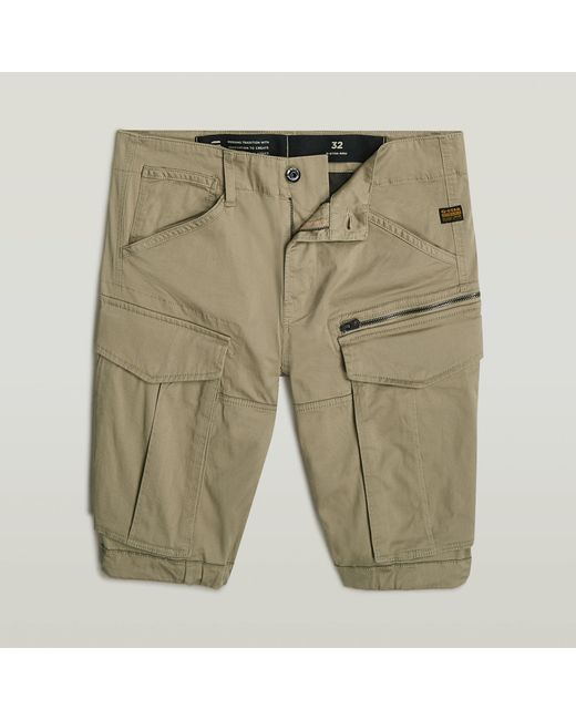 G-Star Rovic Zip Regular Short in het Natural voor heren