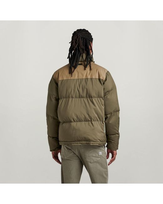 G-Star Green Attac Utility Pm Puffer for men