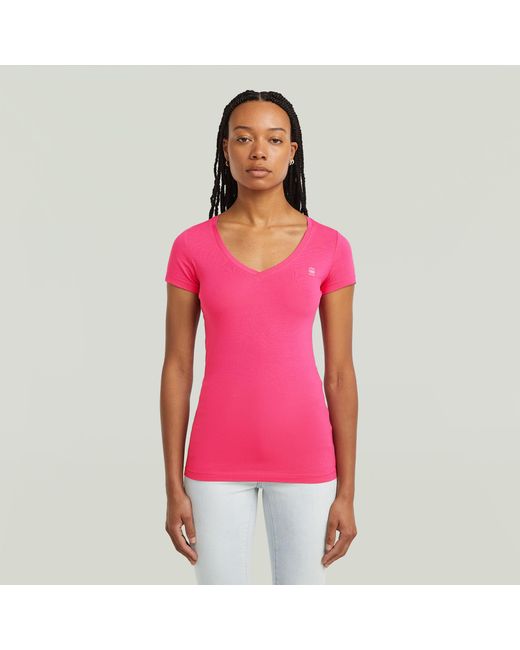 G-Star Pink Base V T-Shirt