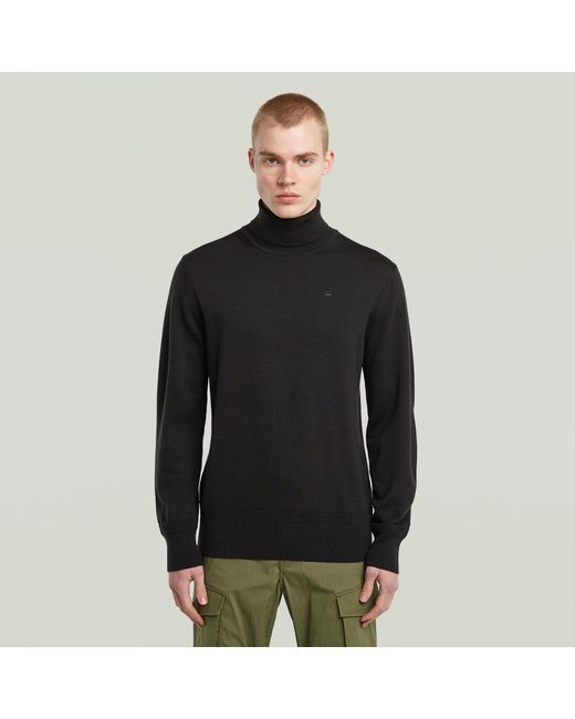G-Star Premium Core Turtle Strickpullover in Black für Herren