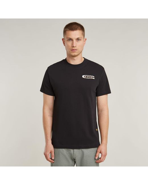 G-Star Black Back Graphic Arch T-Shirt for men