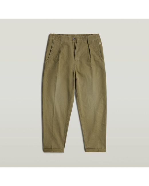 Chino Pleated Relaxed G-Star RAW pour homme en coloris Green