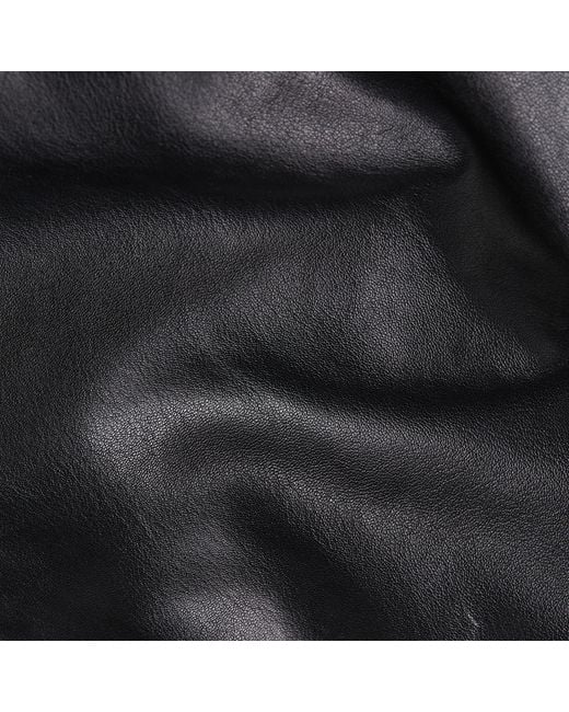 Veste Leather Biker G-Star en coloris Black