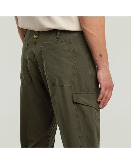 G-Star Green Clean Regular Cargo Pants for men