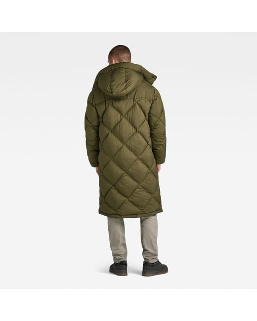 G-Star RAW G- Whistler XL Long Blanket Puffer Mantel in Grün für Herren |  Lyst DE