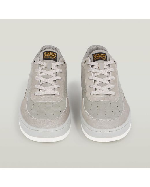 G-Star RAW Arc Tonal Lederen Sneakers in het White voor heren