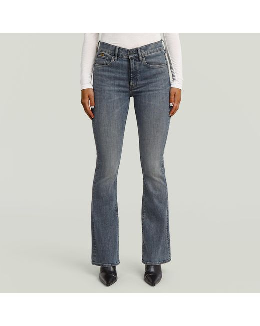 G-Star 3301 Flare Jeans in het Blue