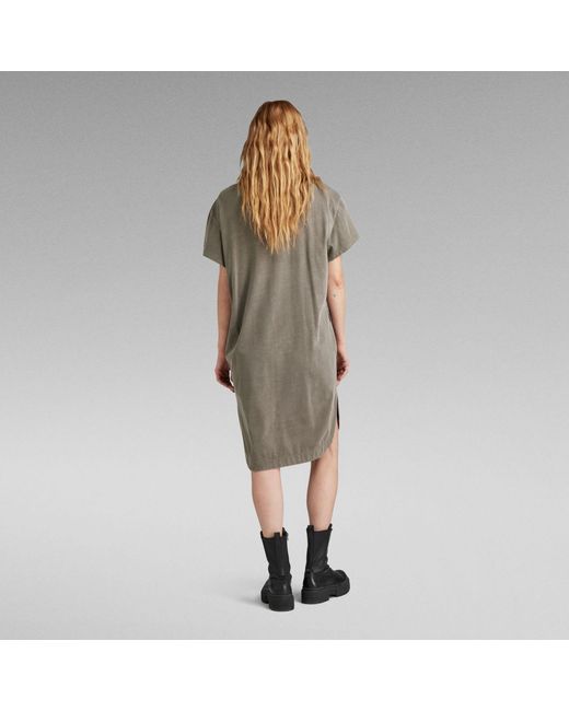 G-Star RAW Natural Overdyed Loose T-Shirt Kleid