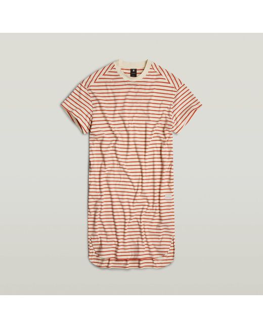 G-Star RAW Striped Loose T-Shirt Kleid in Pink für Herren