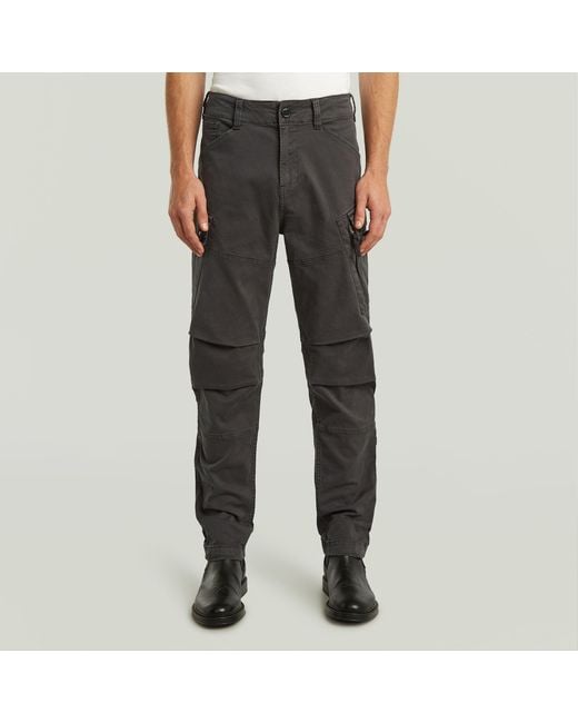 G-Star Roxic Zip Straight Tapered Pants in Gray for Men | Lyst