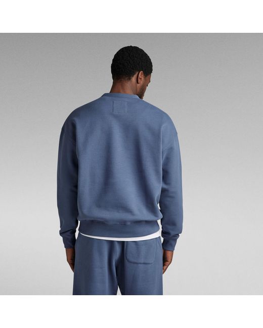 G-Star RAW Blue Essential Unisex Loose Sweatshirt