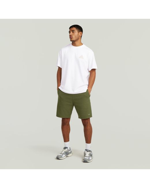 G-Star Structured Jersey Short in het Green voor heren