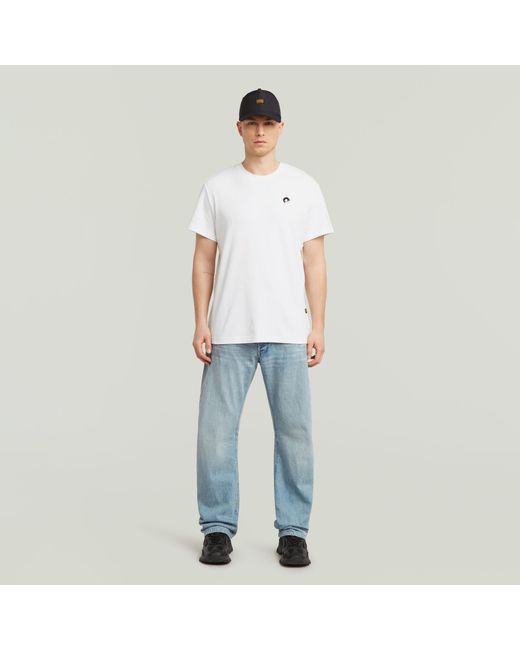 T-Shirt Trims Back Graphic G-Star pour homme en coloris White