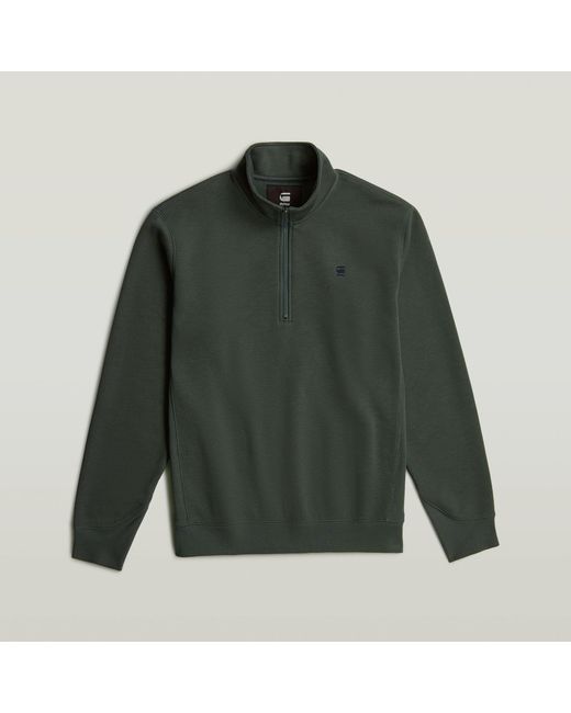 G-Star Premium Core Half Zip Sweater in het Green voor heren