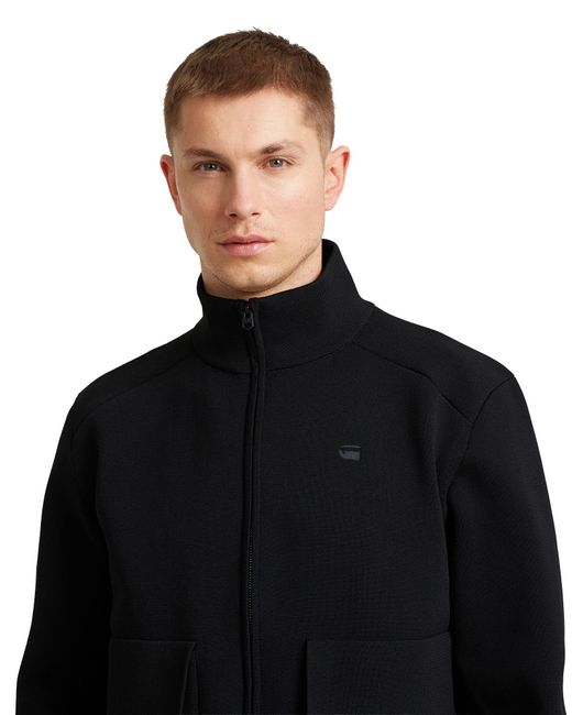 G-Star Black Tech Knit Jacket for men