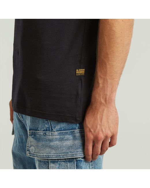 G-Star Black Old Skool Slim Tee for men