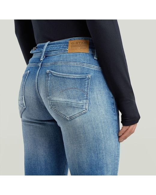 G-Star Blue Midge Slim Straight Jeans