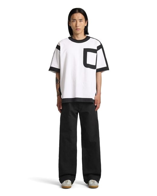 G-Star White Mn New Icon Oversized T-Shirt for men