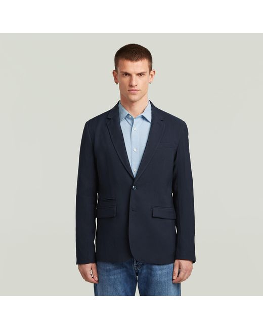 G-Star Stadial Blazer in het Blue voor heren