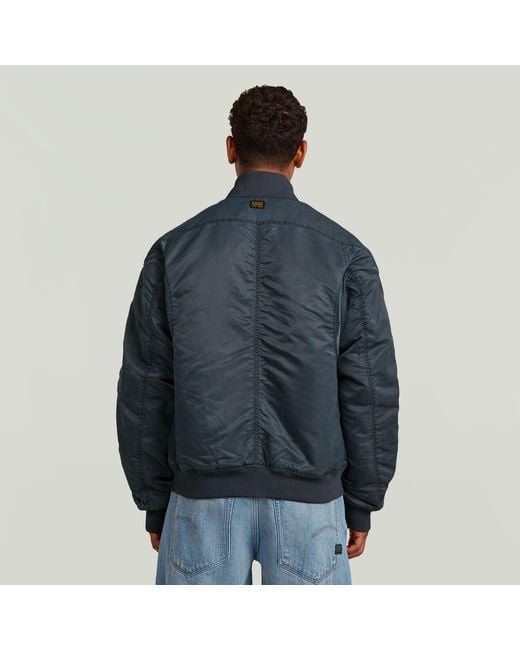 G-Star Ga-1 Padded Bomber Jacket in Blue for Men | Lyst
