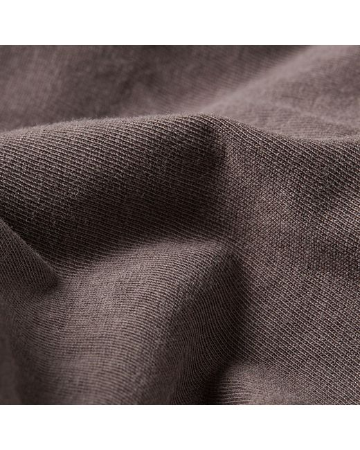 G-Star Text Back Graphic Overdyed Lash T-Shirt in het Brown voor heren