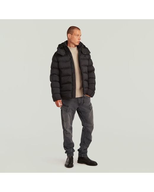 G-Star Gray Roxic Zip Regular Tapered Jeans for men