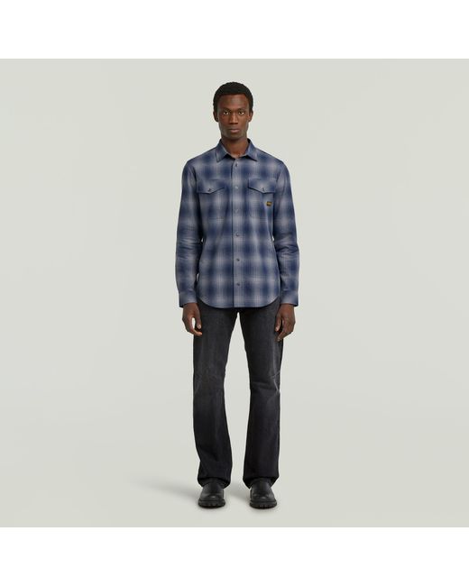 Chemise Homme Gstar - Taille L - Coton - Occasion Très Bon État