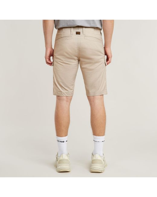 G-Star 3D Regular Cargo Short in het Natural voor heren