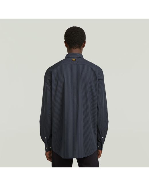 G-Star One Pocket Regular Shirt in het Blue voor heren