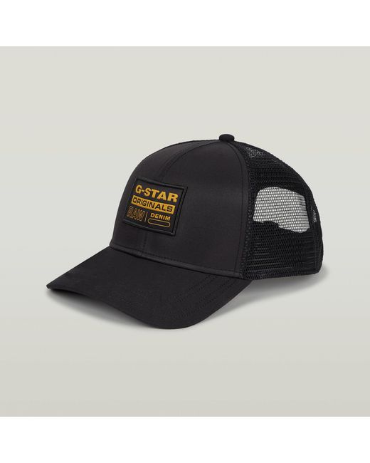 G-Star Black Baseball Trucker Cap for men