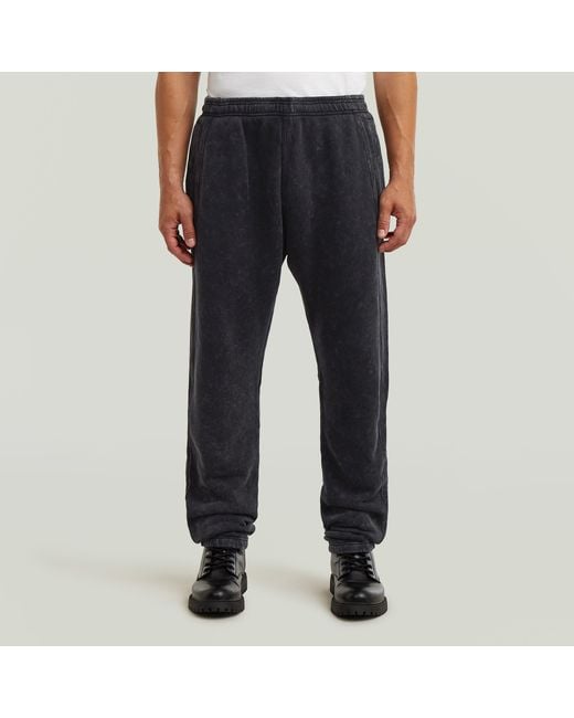 G-Star Black Washed 3D Sweatpants for men
