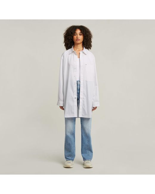 G-Star Blue Viktoria High Straight Jeans