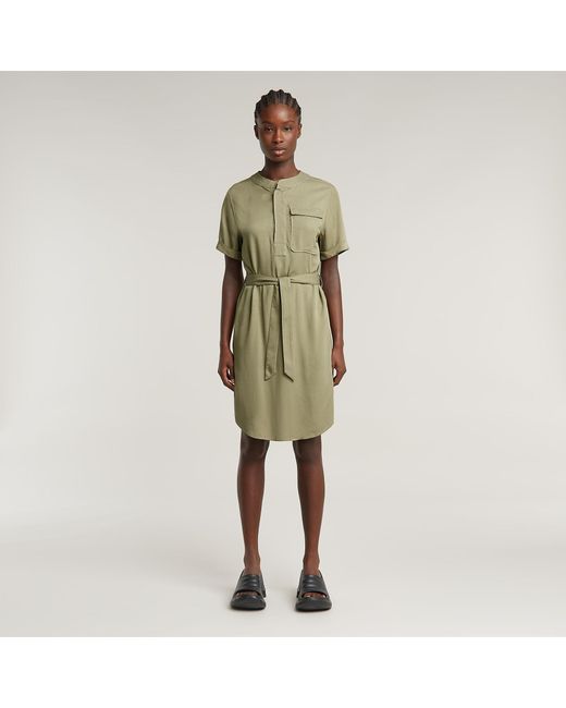 G-Star Green Belted Dress