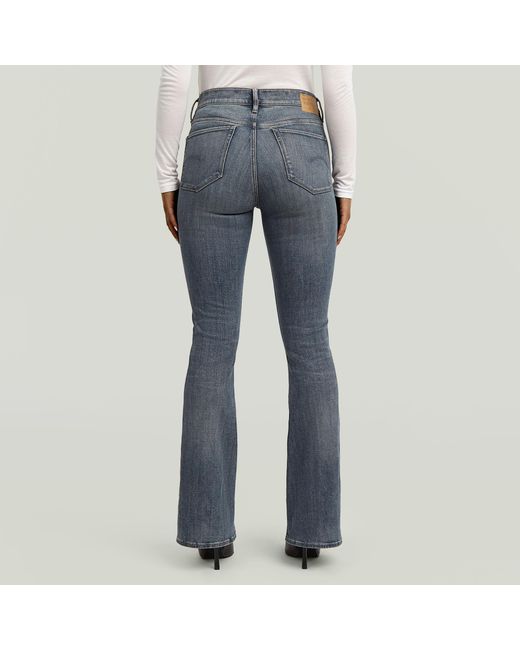 G-Star 3301 Flare Jeans in het Blue