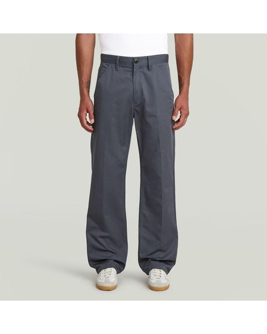 G-Star Blue Relaxed Straight Chino for men