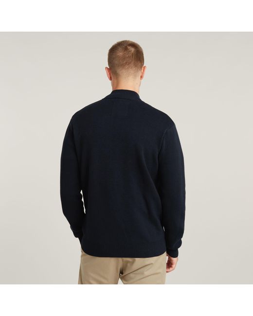 G-Star Alfresco Knitted Strickjacke in Blau für Herren Lyst DE