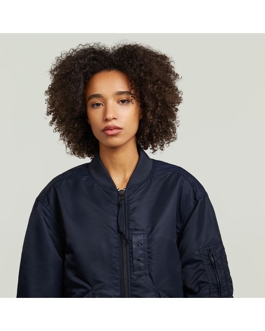 G-Star Long Bomberjack in het Blue
