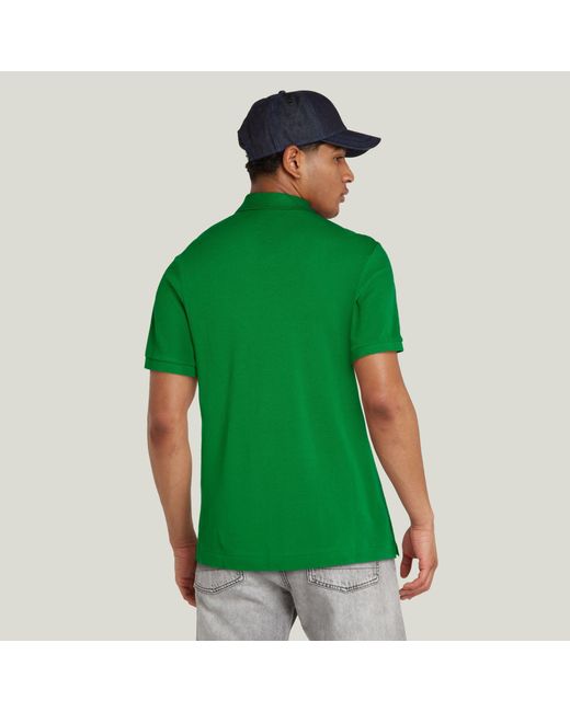 G-Star RAW Oluv Slim Poloshirt in Green für Herren