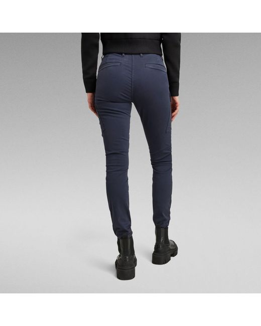 G-Star Blue Blossite G-Shape Army High Skinny Pants