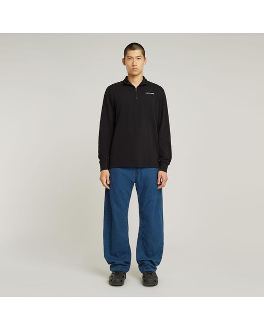 G-Star Checquard Tweeter Half Zip in Black für Herren