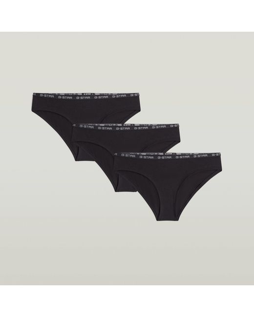 G-Star Black Hipster Brief 3Er-Pack