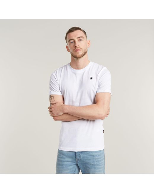 T-Shirt Graw Slim G-Star RAW pour homme en coloris White