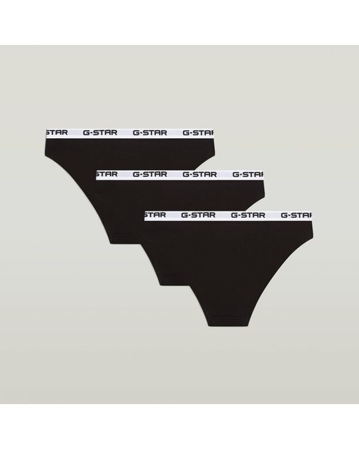 G-Star Black Hipster Brief 3-Pack