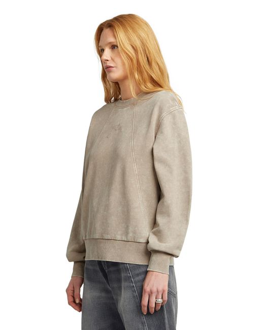 G-Star Natural Washed A Line Script Sweater