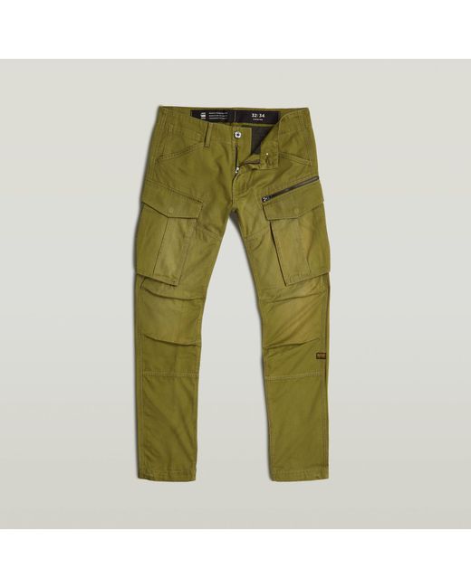 G-Star Rovic Broek Zip 3D Regular Tapered in het Green voor heren