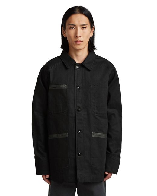 G-Star Black Mn Selvedge Jacket for men
