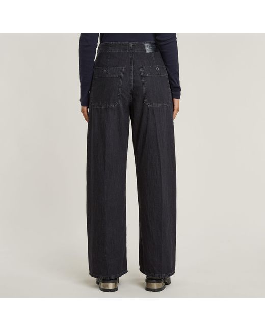 G-Star Black Belted Cargo Loose Jeans