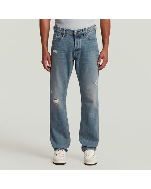 G-Star Blue Dakota Regular Straight Jeans for men