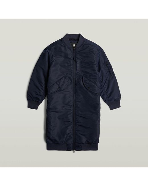 G-Star Long Bomberjack in het Blue